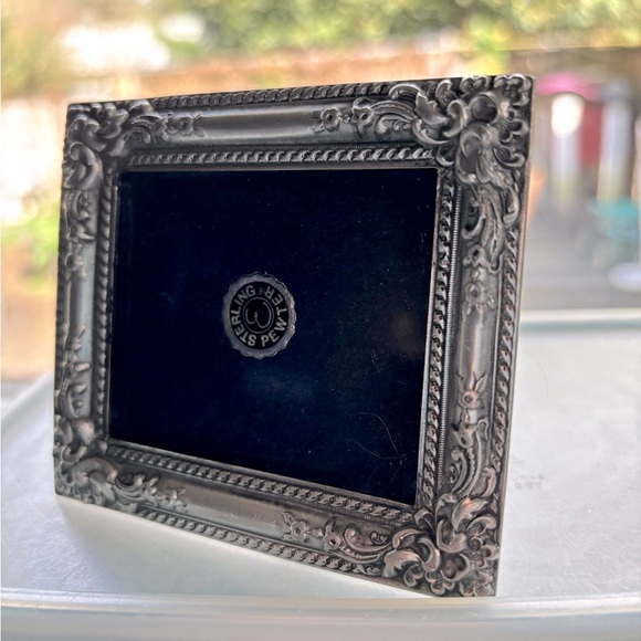 Vintage Elias American Sterling Silver-Pewter Picture Frame-Retired #1672 USA - Picture 2 of 8